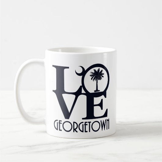 LOVE Georgetown SC 11oz Koffiemok (Links)