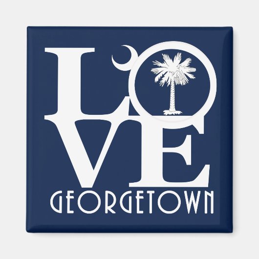 LOVE Georgetown SC Magneet (Voorkant)