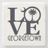 LOVE Georgetown SC Stenen Onderzetter (Voorkant)