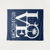 LOVE Georgetown South Carolina Wandkleed (Voorkant (horizontaal))