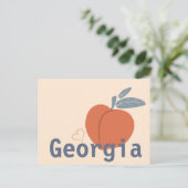 Love Georgia Peach Briefkaart (Staand voorkant)