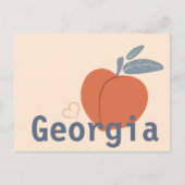 Love Georgia Peach Briefkaart (Voorkant)