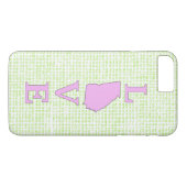 LOVE Georgia Staatskaart Case-Mate iPhone Case (Achterkant (Horizontaal))