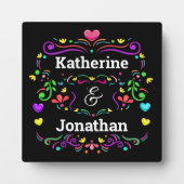 Love Gepersonaliseerd Tabletop Easel Plaque Fotoplaat (Voorkant)