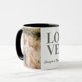 "LOVE" gepersonaliseerd Volledige foto lay-out & n Mok (Voorkant links)
