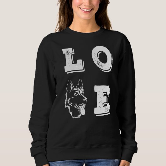 Love German Shepherd Love Dogs Dog Trui (Voorkant)