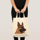 Love German Shepherd Puppy Dog Grocery Canvas tas (Voorkant (product))