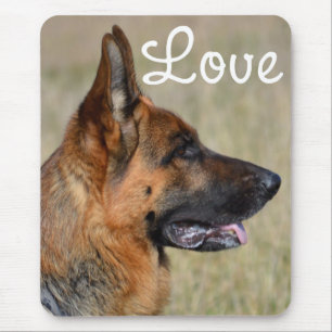 Love German Shepherd Puppy Dog Mousepad Muismat