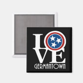 LOVE Germantown Tennessee Magneet (Voorkant / Achterkant)