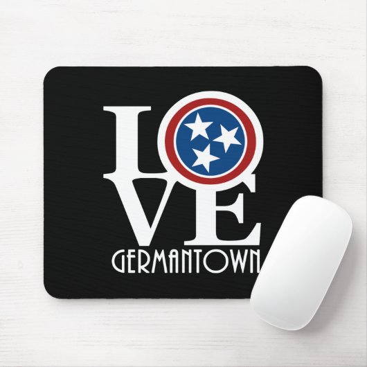 LOVE Germantown Tennessee Muismat (Met muis)
