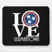LOVE Germantown Tennessee Muismat (Voorkant)