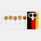 Love Germany Apple IPhone Case 16 Hoesje (Achterkant horizontaal)