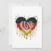 Love Germany Flag Kaart (Voorkant)