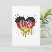 Love Germany Flag Kaart (Staand voorkant)