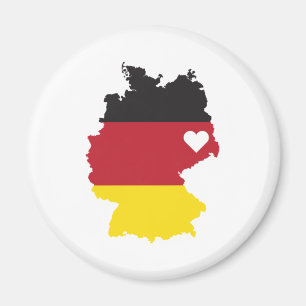 Love Germany Gift German Pride Heart Magneet