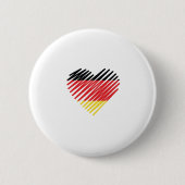 Love Germany Pride Ronde Button 5,7 Cm (Voorkant)