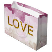 'LOVE' geschenktas (maat Large) Groot Cadeauzakje (Achterkant Gekanteld)