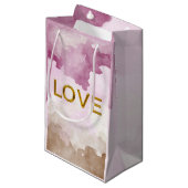 'LOVE' geschenktas (maat Small) Klein Cadeauzakje (Voorkant Gekanteld)