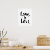 Love Gezegde Short Love Quote Art Poster (Keuken)
