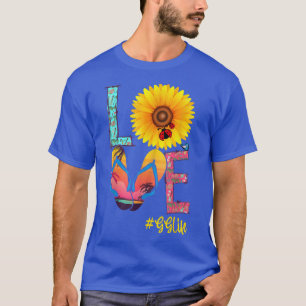 Love GG Life Teenslippers Hippie Sunflower T-shirt