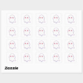 Love Ghost – Kawaii & Adorable! Vierkante Sticker (Vel)