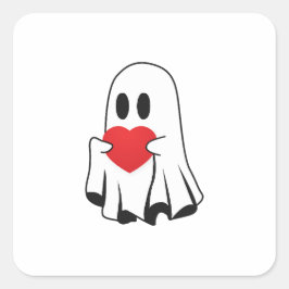 Love Ghost Vierkante Sticker