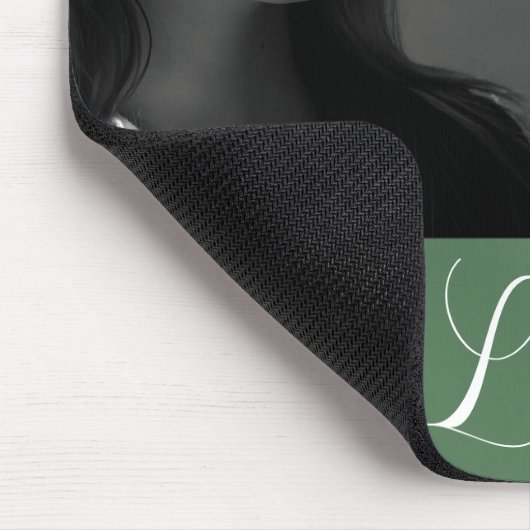 Love Gift 2 Photo Turquoise Green Waterverf Muismat (Hoek)