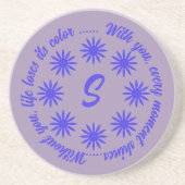 LOVE GIFT HUSBAND WIFE GIRLFRIEND BOYFRIEND FRIEND ZANDSTEEN ONDERZETTER (Voorkant)