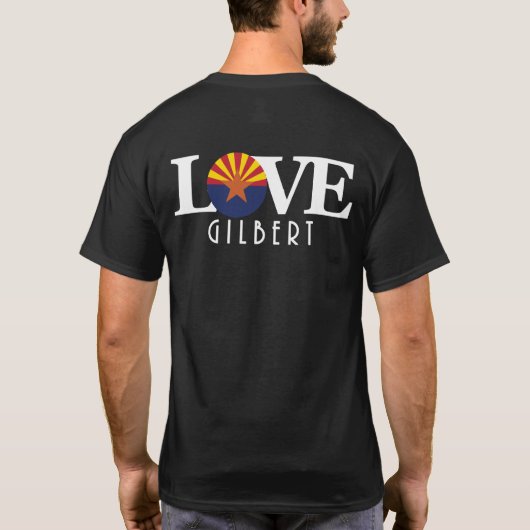 LOVE Gilbert Arizona (achterafdruk) T-shirt (Achterkant)