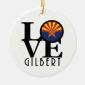 LOVE Gilbert Arizona Keramisch Ornament (Voorkant)