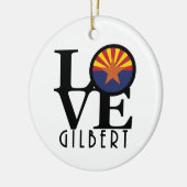 LOVE Gilbert Arizona Keramisch Ornament (Links)