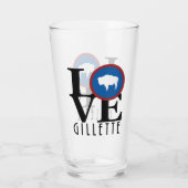 LOVE Gillette Wyoming Glas (Achterkant)