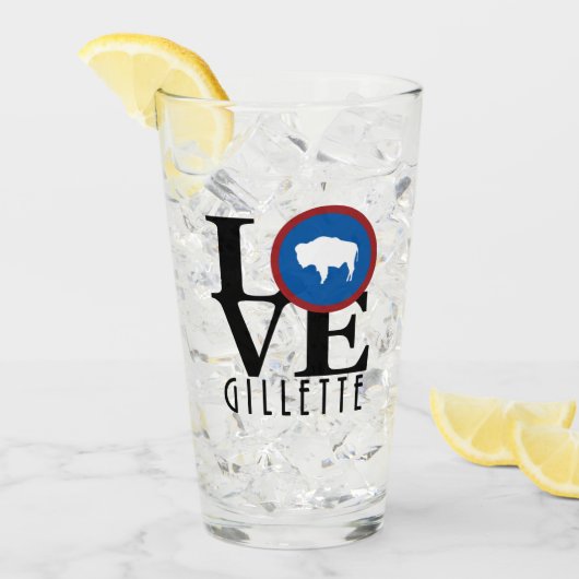 LOVE Gillette Wyoming Glas (Voorkant ijs)