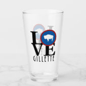 LOVE Gillette Wyoming Glas (Voorkant)