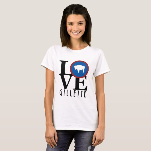 LOVE Gillette Wyoming T-shirt (Voorkant volledig)