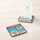 Love Gingerbread Man Bakers Bier Onderzetter (Rechterzijde)