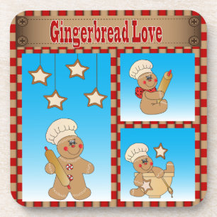 Love Gingerbrood Man Bakers Bier Onderzetter