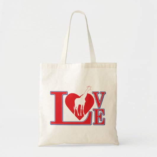 LOVE-giraf Tote Bag (Voorkant)