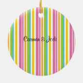 Love Giraffe Couple kerstversiering Keramisch Ornament (Achterkant)