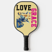 LOVE × GIRAFFE - Custom Pickleball Paddle (Voorkant)