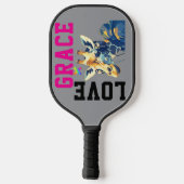LOVE × GIRAFFE - Custom Pickleball Paddle (Achterkant)