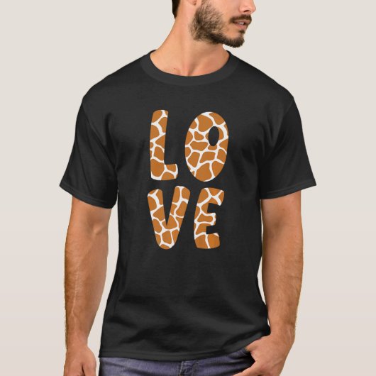 Love Giraffe Cute Kinder Womens T-shirt (Voorkant)