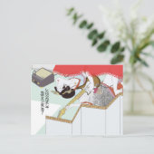 Love girl Newyears Briefkaart (Staand voorkant)