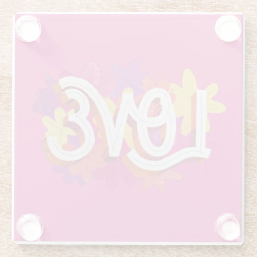 LOVE Glass Onderzetter (Achterkant)