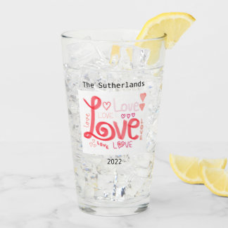 LOVE Glass Tumbler