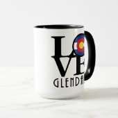 LOVE Glendale Colorado 15oz Mok (Voorkant rechts)