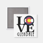 LOVE Glendale Colorado Magneet (Voorkant / Achterkant)