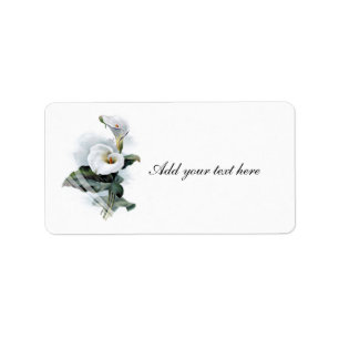 Love Glistens/Elegant White Calla Lily Wedding Etiket