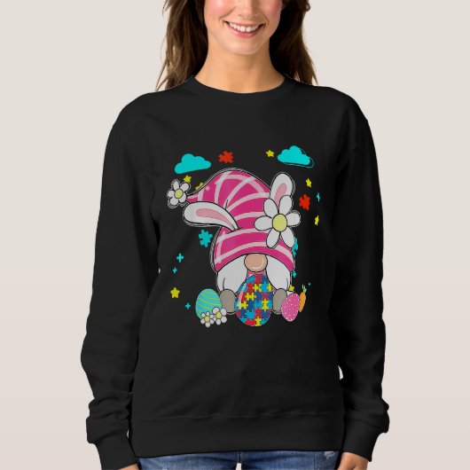 Love Gnome Autism Awareness Accepteer East Trui (Voorkant)