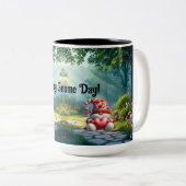 Love Gnome Ceramic Tweekleurige Koffiemok (Voorkant rechts)